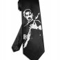 Frank Zappa tie black satin silk necktie