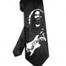 Jerry Garcia Grateful Dead tie black satin silk necktie