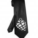 Green Day Grenade tie black satin silk necktie