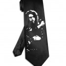 INXS Michael Hutchence tie black satin silk necktie