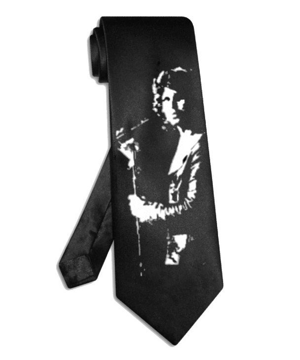 The Doors Jim Morrison tie black satin silk necktie