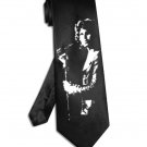 The Doors Jim Morrison tie black satin silk necktie