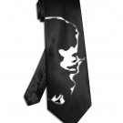 Keith Richards Rolling Stones tie black satin silk necktie