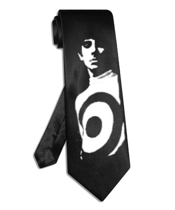 The moon Keith Moon tie black satin silk necktie