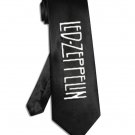 Led Zeppelin band logo tie black satin silk necktie
