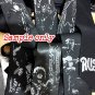 Led Zeppelin angel tie black satin silk necktie