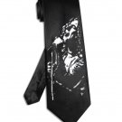 Led Zeppelin Robert Plant tie black satin silk necktie