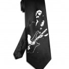 Lemmy Motörhead tie black satin silk necktie