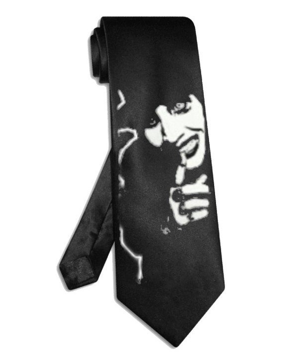 Marilyn Manson necktie black satin silk tie