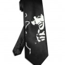 Marilyn Manson necktie black satin silk tie