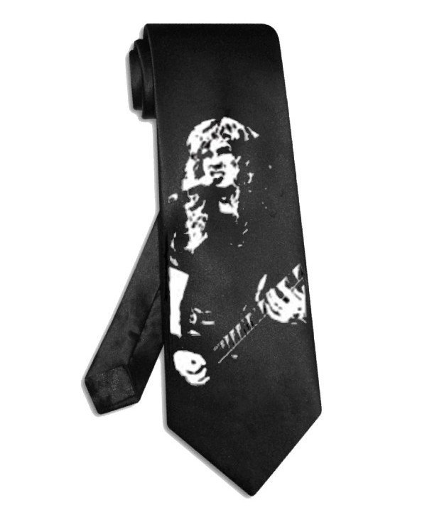 Megadeth Dave Mustaine tie black satin silk necktie
