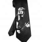 Megadeth Dave Mustaine tie black satin silk necktie