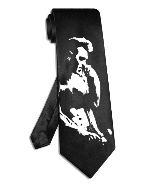 The Smiths Morrissey tie black satin silk necktie