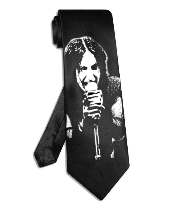 Trent Reznor Nine Inch Nails tie black satin silk necktie