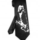 Nirvana Kurt Cobain tie black satin silk necktie