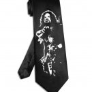 Pantera Dimebag Darrell tie black satin silk necktie