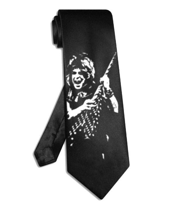 Quiet Riot Randy Rhoads tie black satin silk necktie