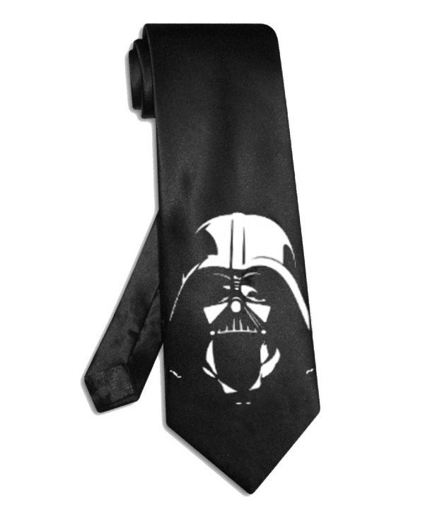 Darth Vader Helmet tie black satin silk Star Wars necktie