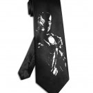 Iron Man necktie black satin silk avenger superhero tie