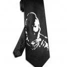 A-Team Mr T tie black satin silk necktie