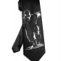 Silver Surfer tie black satin silk avenger superhero necktie