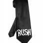 Rush tie black satin silk necktie
