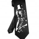 Slash tie black satin silk Guns N' Roses necktie