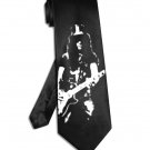Slash necktie black satin silk Velvet Revolver tie