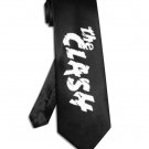 The Clash band logo tie black satin silk necktie
