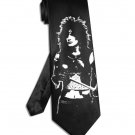 Tommy Lee Motley Crue tie black satin silk necktie
