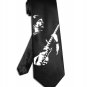 U2 The Edge necktie black satin silk tie