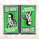 Alcohol I Only Drink to Make You More Interesting retro funny humor Cigarette Case Card Holder
