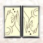 Cat High Five Cigarette Case Metal Wallet Business ID Credit Card Money Clip Holder