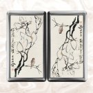 Chinese Bird and Magnolia Flower Cigarette Case Card Holder