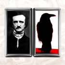 Edgar Allan Poe nevermore raven Cigarette Case Metal Wallet Business ID Credit Card Holder