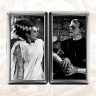 Frankenstein and Bride Cigarette Case Metal Wallet Business ID Credit Card Money Clip Holder