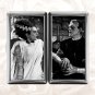 Frankenstein and Bride Cigarette Case Metal Wallet Business ID Credit Card Money Clip Holder