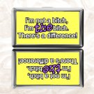 I’m not a bitch I’m the bitch There’s a difference bitchy quote Cigarette Case Card Holder