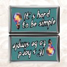 It's Hard To BE Simple Cigarette Case Metal Wallet Business ID Credit Card Money Clip Holder