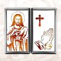 Jesus Christ Cigarette Case Metal Wallet Business ID Credit Card Money Clip Holder