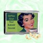 Coffee First Your Bullshit Second Retro Funny Humor Cigarette Case Card Holder