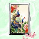 Chinese Peacock Art Cigarette Case Metal Wallet ID Business Credit Card Money Holder