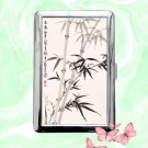 Chinese Bamboo Art Cigarette Case Metal Wallet ID Business Credit Card Money Holder