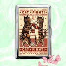 Cat Fight Sickening Grammar Ravi Zupa Cigarette Case ID Business Credit Card Holder