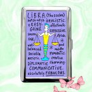 Libra funny humor Astrology Zodiac Signs Cigarette Case Metal Credit Card Money Holder