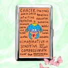 Astrology Zodiac Signs Cancer funny humor Cigarette Case Metal Credit Card Money Holder