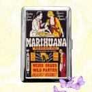 Marihuana Marijuana Vintage Movie Poster Cigarette Case Metal Wallet Card Holder