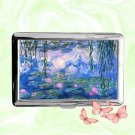 Water Lilies Nymphéas Claude Monet Cigarette Case Metal Wallet Card Holder