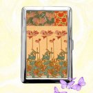 Oriental Poppies Alphonse Mucha Cigarette Case Metal Wallet Card Holder
