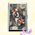 Koi Fish Cigarette Case Metal Wallet Business ID Credit Card Money Clip Holder
